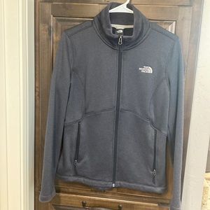 EUC- North Face dark grey athletic jacket- M